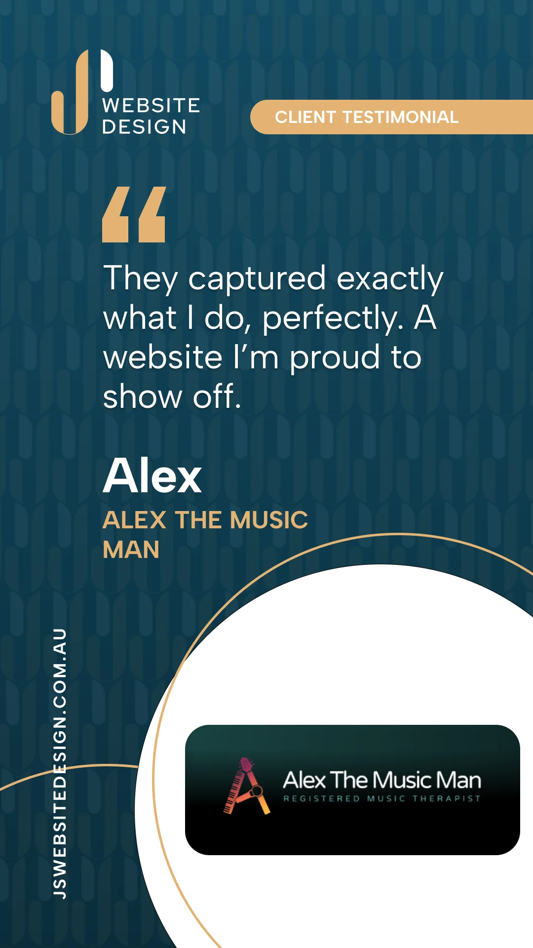 Video testimonial from Alex, Alex The Music Man