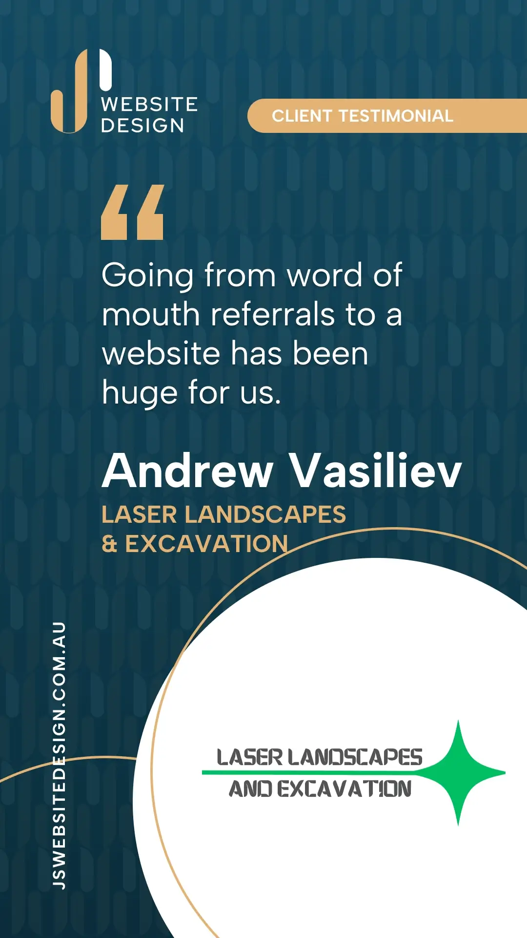 Video testimonial from Andrew Vasiliev, Laser Landscapes and Excavation