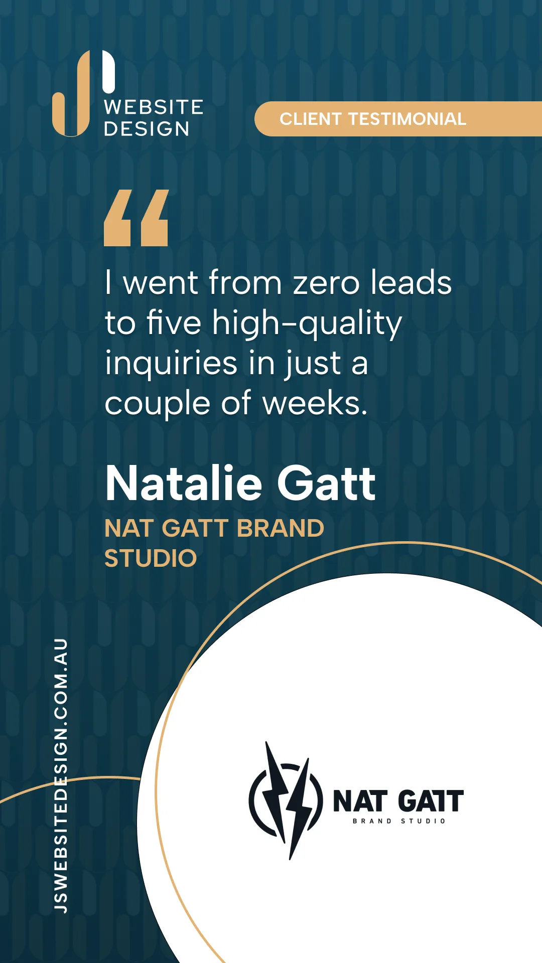 Video testimonial from Natalie Gatt, Nat Gatt Brand Studio